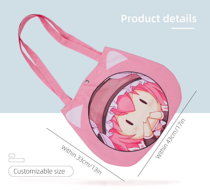 Custom Shaped Canvas Tote Bags | Die-Cut Anime Bag