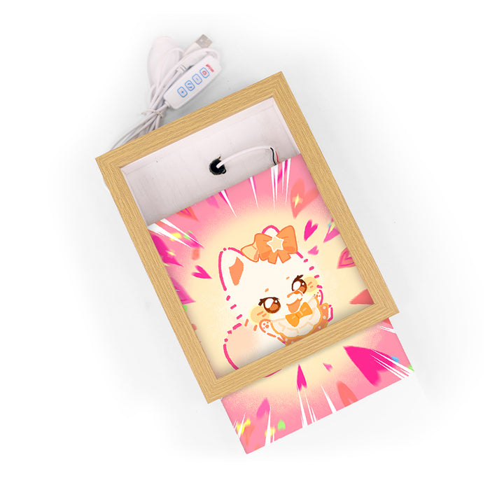 Custom Cartoon Anime LED Light up Acrylic Photo Frame LED Backlit Acrylic Light Box Light up Picture Frame