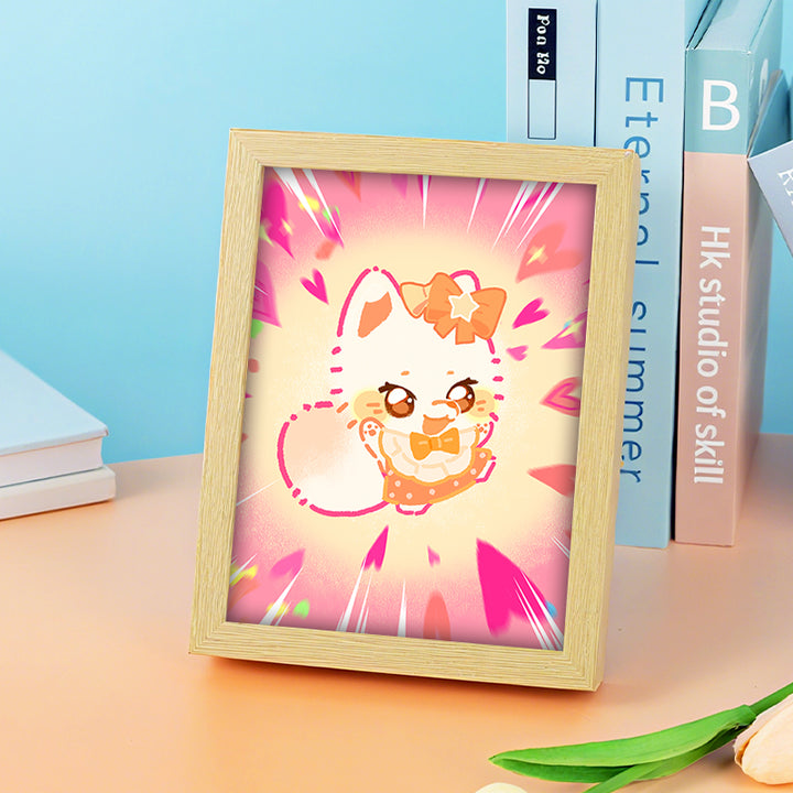 Custom Cartoon Anime LED Light up Acrylic Photo Frame LED Backlit Acrylic Light Box Light up Picture Frame