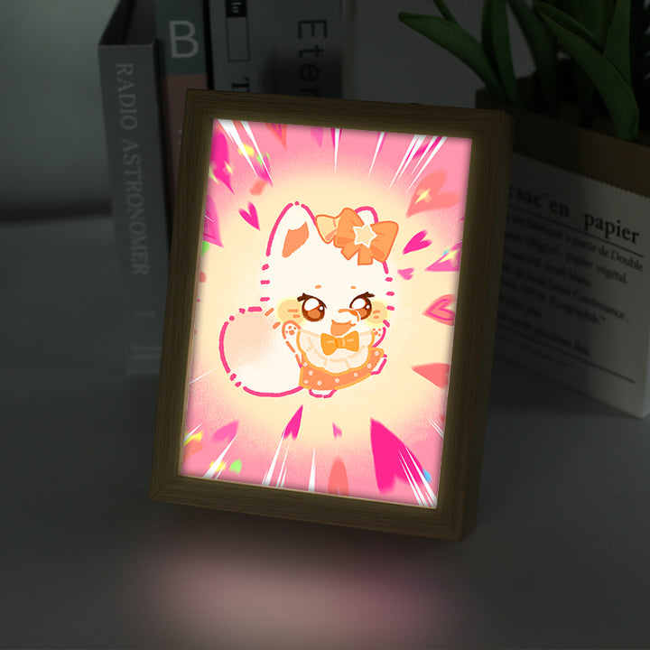Custom Cartoon Anime LED Light up Acrylic Photo Frame LED Backlit Acrylic Light Box Light up Picture Frame