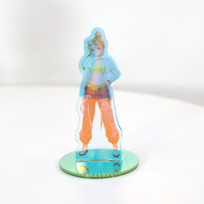 Custom holographic acrylic standee design example 5