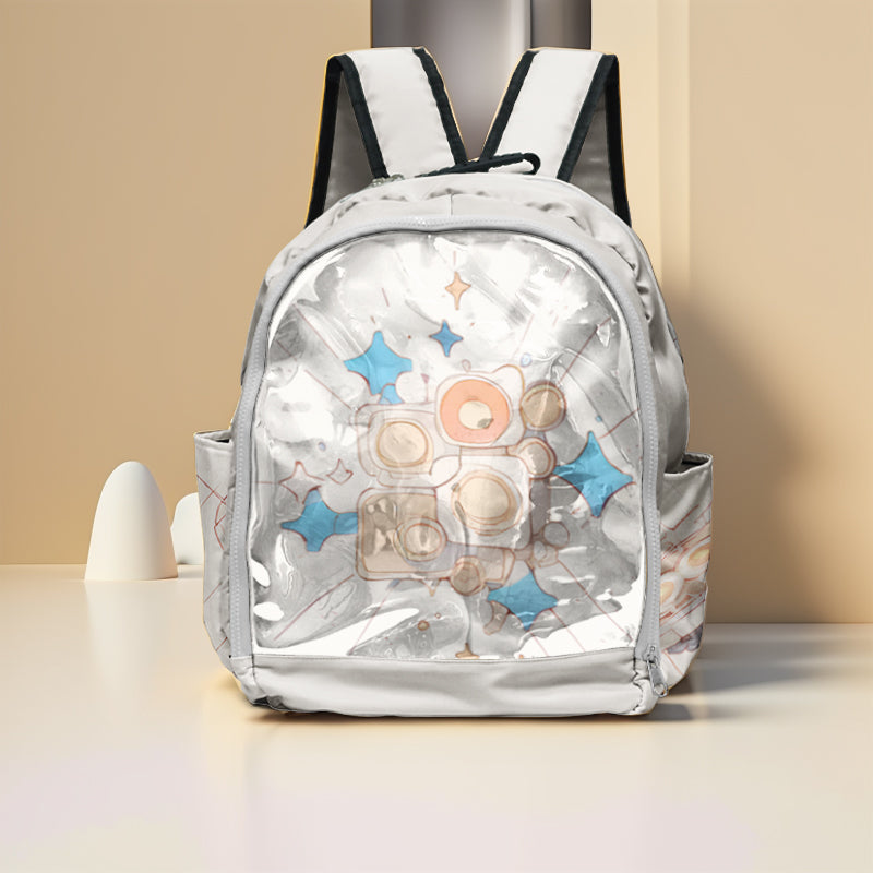 Student Custom Transparent Pvc School Bag clear Backpack School Anime – Animepa