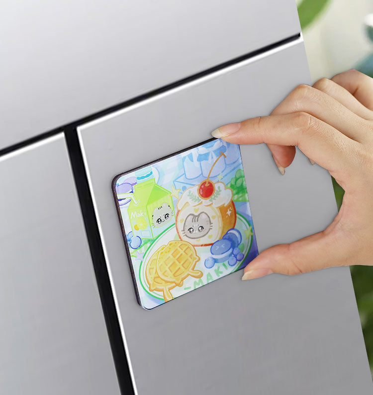 OEM Acrylic Funny Magnetic Refrigerator Stick Sticker Promotional Acrylic Pendant Fridge Magnets