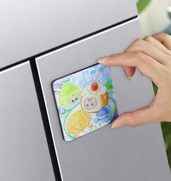 OEM Acrylic Funny Magnetic Refrigerator Stick Sticker Promotional Acrylic Pendant Fridge Magnets