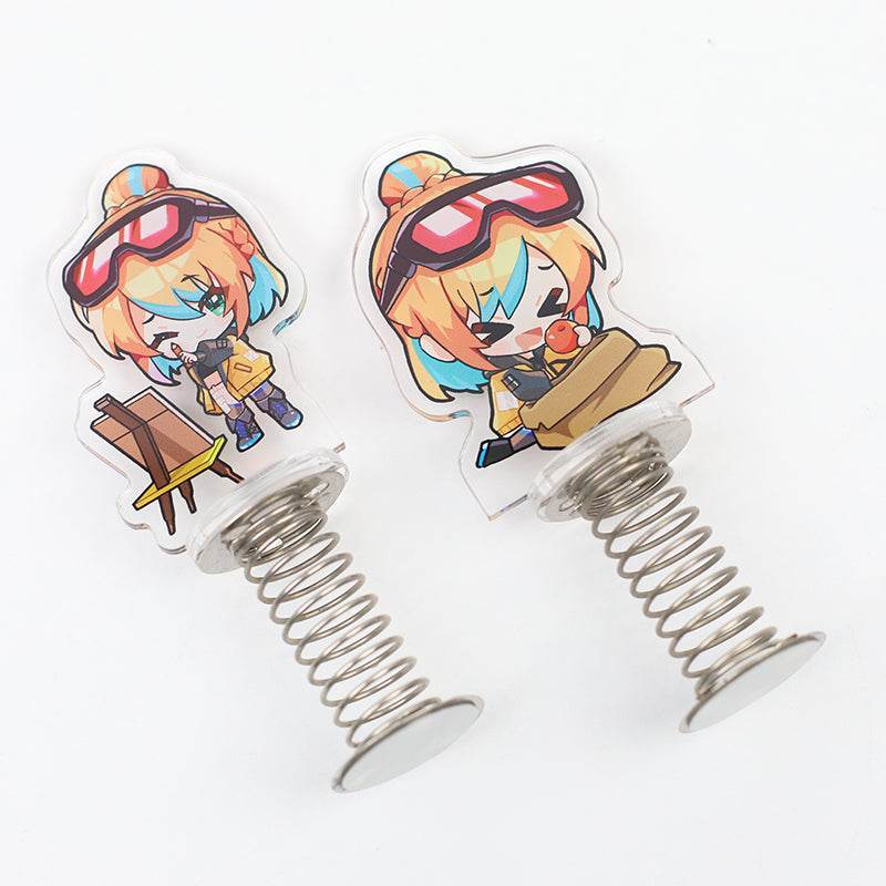 Custom acrylic spring standee and shaking ornament example 4