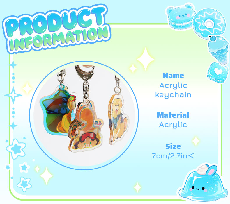 Acrylic keychain material selection guide for custom anime charms
