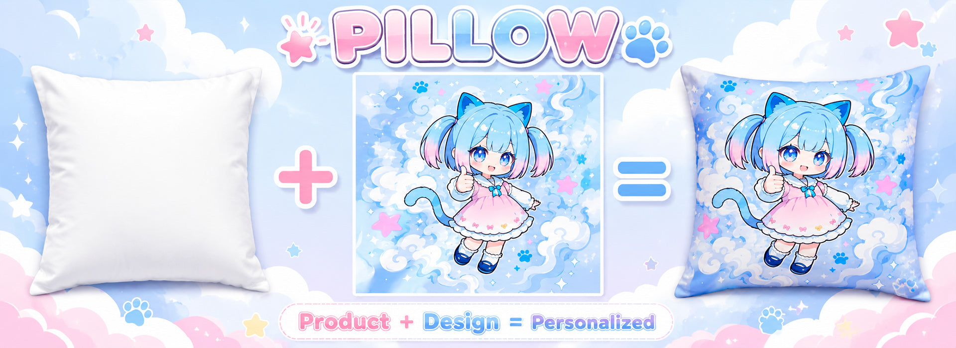 Custom anime pillow customization process for desktop shoppers
