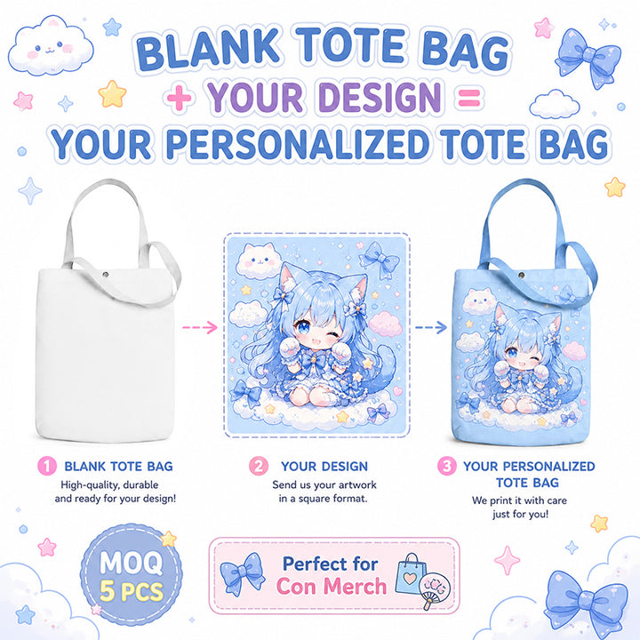 How to make custom anime tote bags with your own artwork
