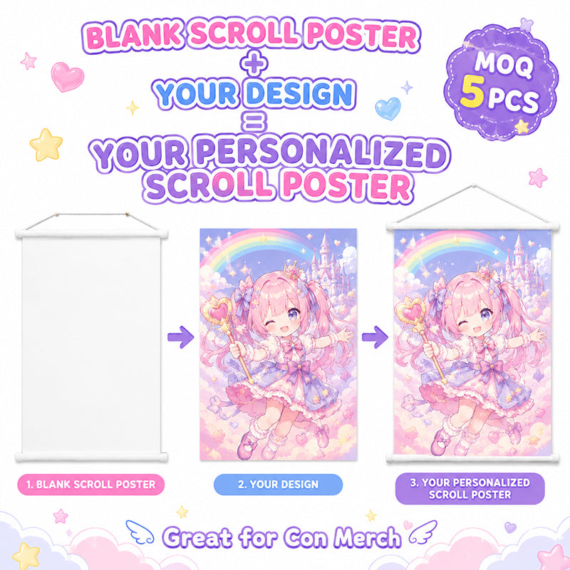 How to make custom anime wall scroll posters with your own design
