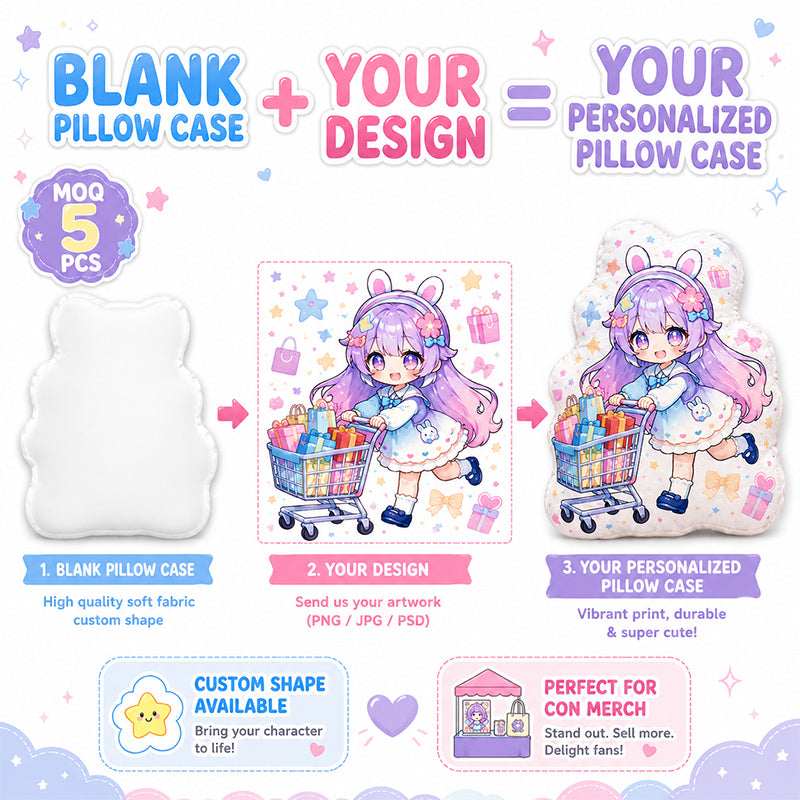 How to make custom shaped anime pillows with your own artwork
