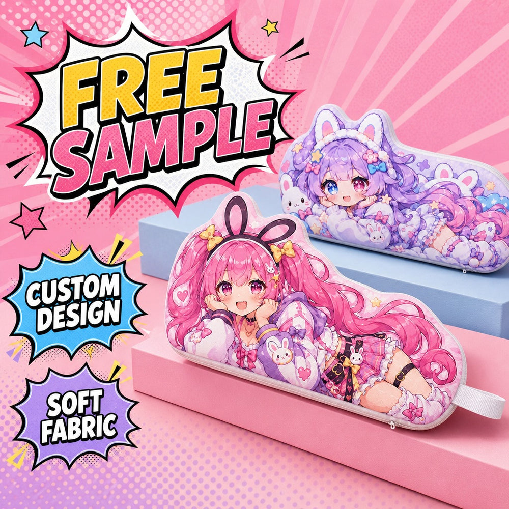 Free sample custom character pencil case with soft fabric and custom design options