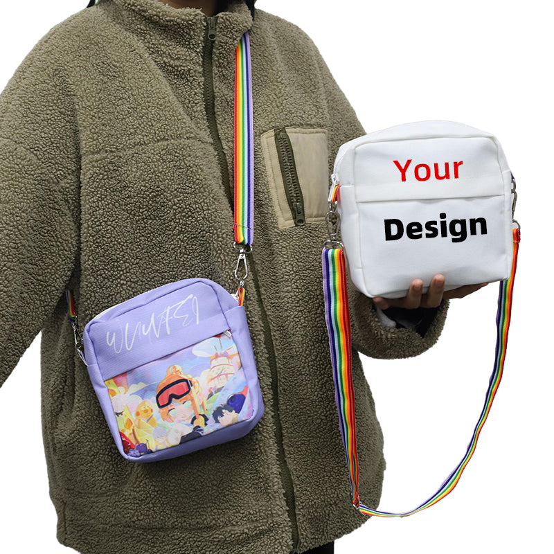 custom small crossbody messenger handbag – main product view